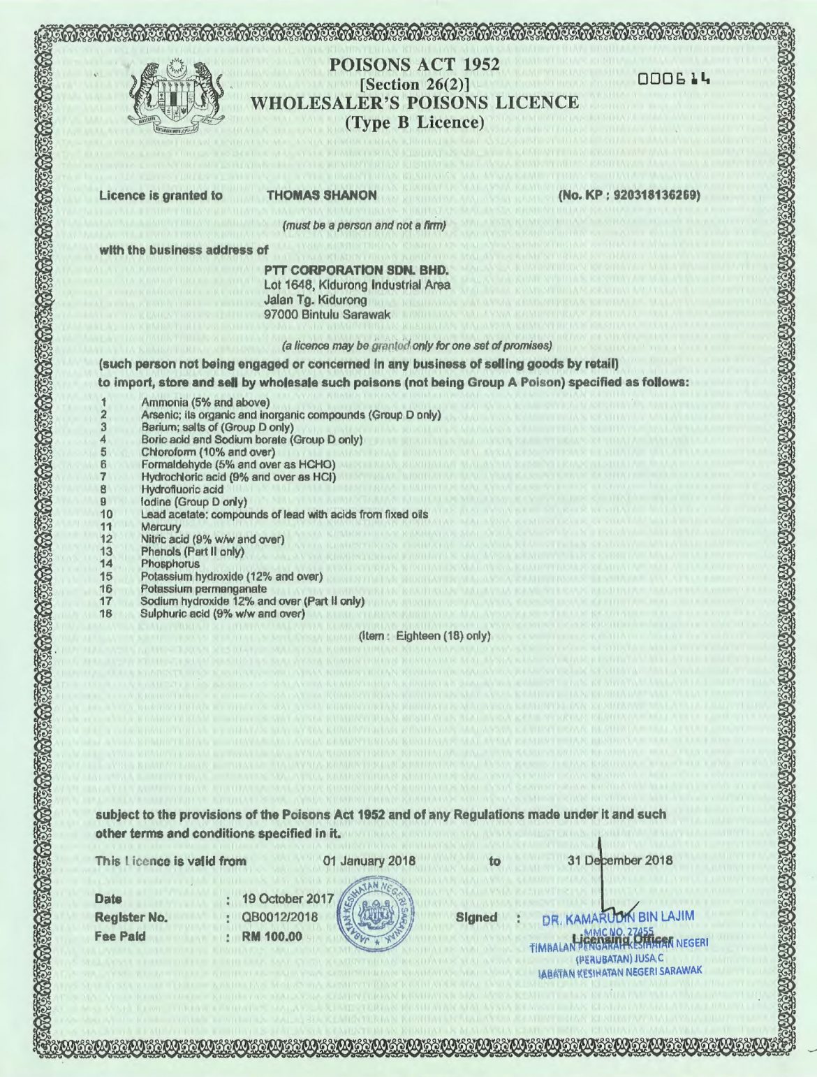 Poison-Licence-2018-(Ori-Copy-in-Company-Document-White-File)-2 | PTT Corp